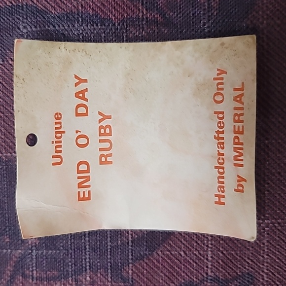 Imperial Glass Corporation, End of Day Ruby, Toothpick holder - Picture 5 of 7